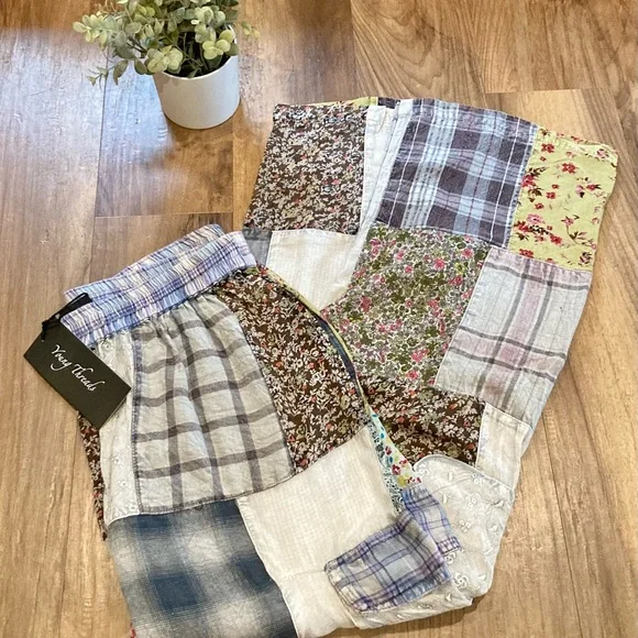 Young Threads Trendy Patchwork Casual Pants - Picture 3 of 7